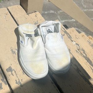 White Vans Men 7 Women 8.5